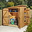 GoodHome Clapperton 6x4 ft Pent Wooden 2 door Shed with floor (Base included)