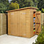 GoodHome Clapperton 6x4 Pent Dip treated Shiplap Shed with floor (Base included) - Assembly service included