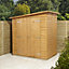 GoodHome Clapperton 6x4 Pent Dip treated Shiplap Shed with floor (Base included)