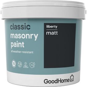 Hammerite Smoothrite Black Gloss Metal paint, 5L