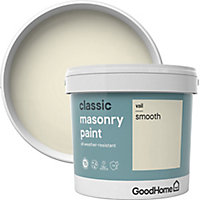 GoodHome Classic Vail Smooth Matt Masonry paint, 5L