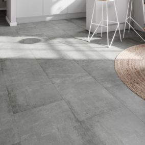 GoodHome Classy Grey Concrete effect Composite Click flooring, 1.95m²