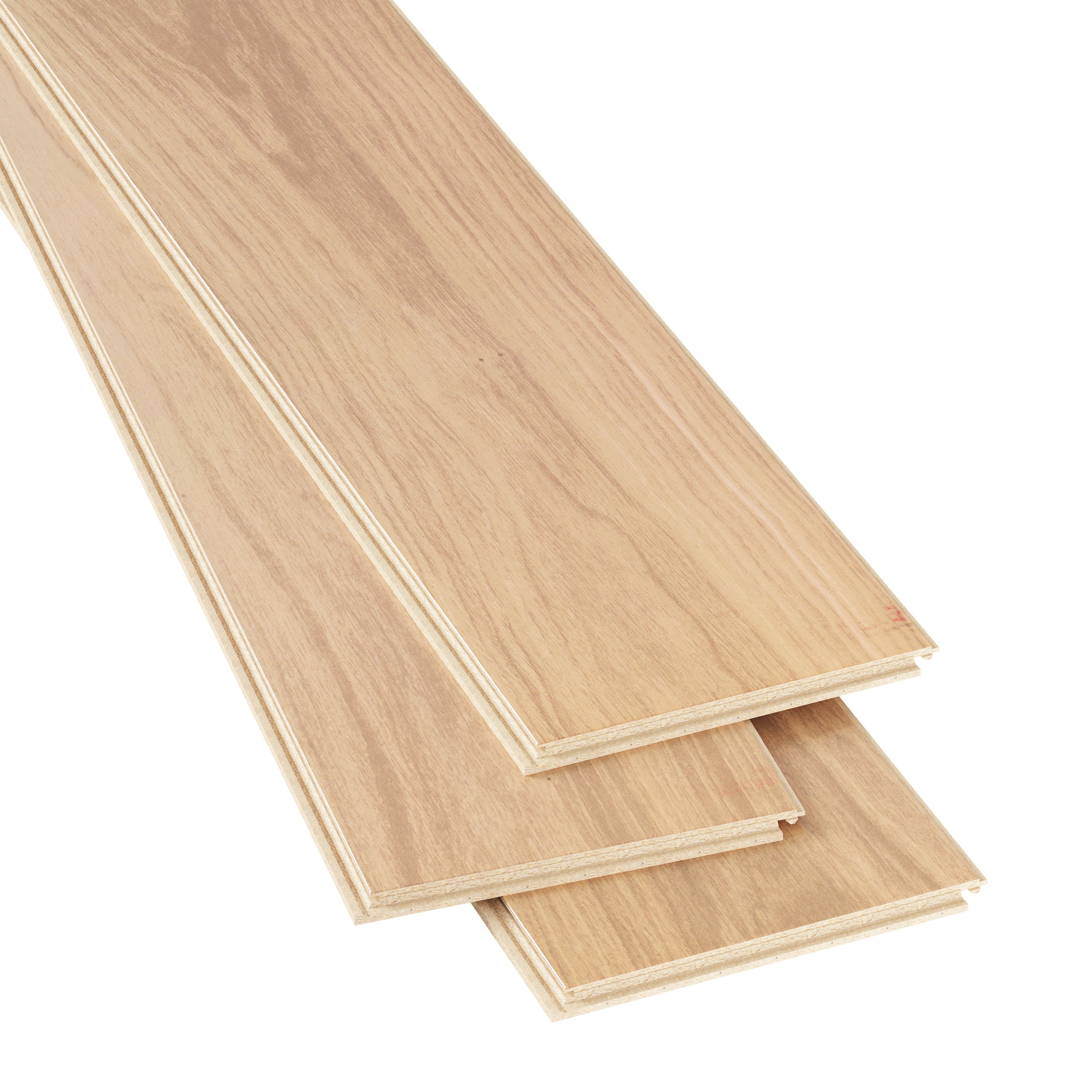 GoodHome Classy Pale Natural Oak effect Textured Composite Click ...