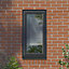GoodHome Clear Double glazed Grey uPVC Left-handed Window, (H)1115mm (W)610mm