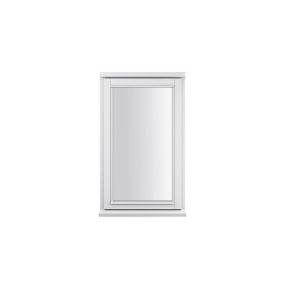 GoodHome Clear Double glazed White Left-handed LH Window, (H)745mm (W)625mm