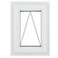 GoodHome Clear Double glazed White uPVC Top hung Window, (H)610mm (W)440mm