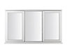 GoodHome Clear Double glazed White Window, (H)895mm (W)1765mm