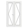 GoodHome Clear Glazed White uPVC External Patio door & frame, (H)2090mm (W)1190mm