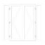 GoodHome Clear Glazed White uPVC External Patio door & frame, (H)2090mm (W)1790mm