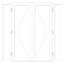 GoodHome Clear Glazed White uPVC External Patio door & frame, (H)2090mm (W)2690mm