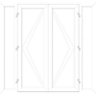 GoodHome Clear Glazed White uPVC External Patio door & frame, (H)2090mm (W)2990mm