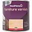 GoodHome Clear Gloss Multi-surface Furniture Wood varnish, 2.5L