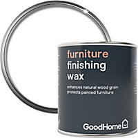 GoodHome Clear Matt Furniture Wax Finishing wax, 0.12L