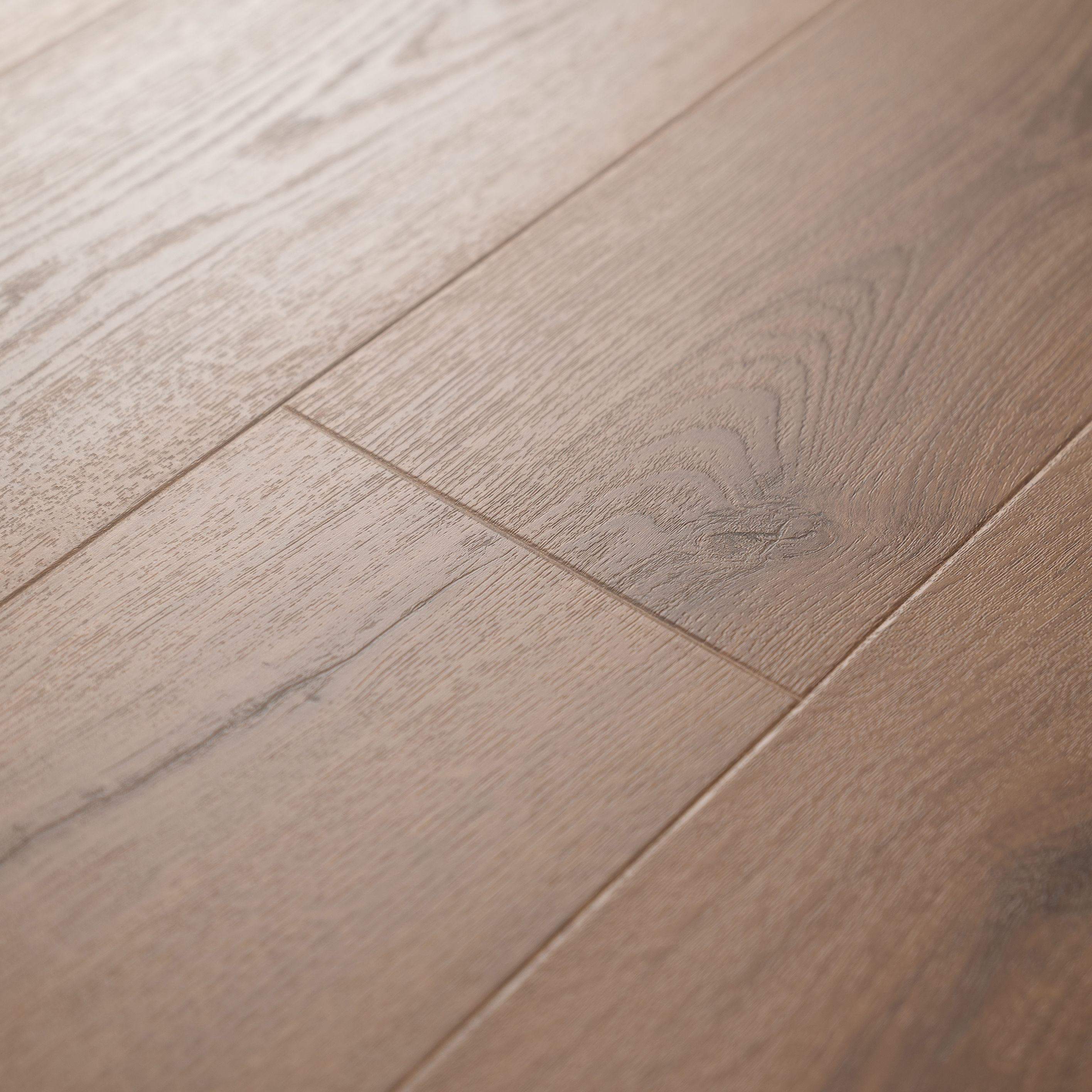 GoodHome Cleobury Honey Structured Oak effect Laminate flooring Sample