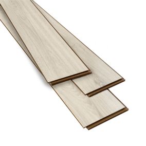 GoodHome Cleobury White Oak effect Laminate flooring Sample