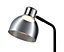 GoodHome Clitheroe Matt Black Integrated LED Straight Table lamp