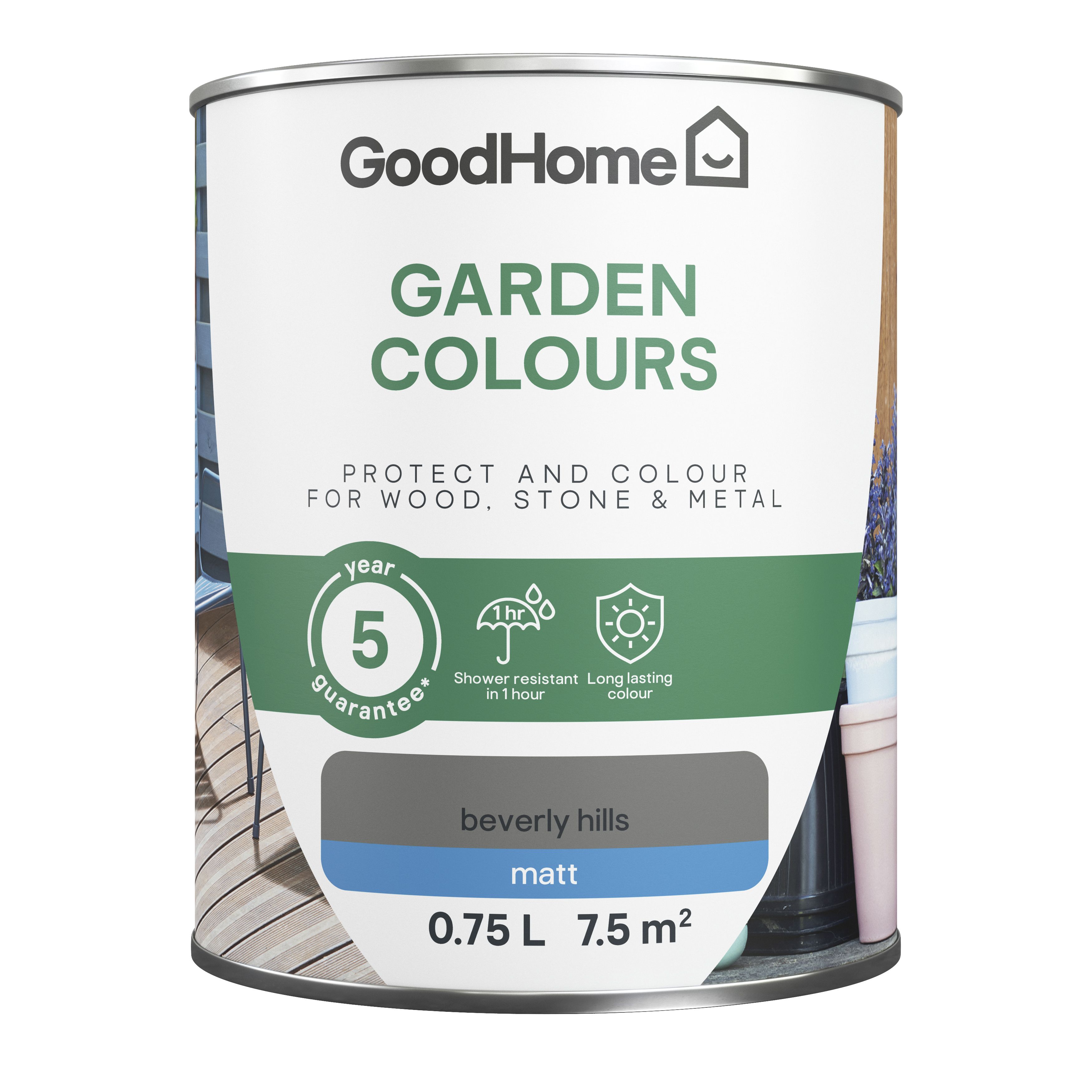GoodHome Colour It Beverly Hills Matt Multi-surface paint, 750ml