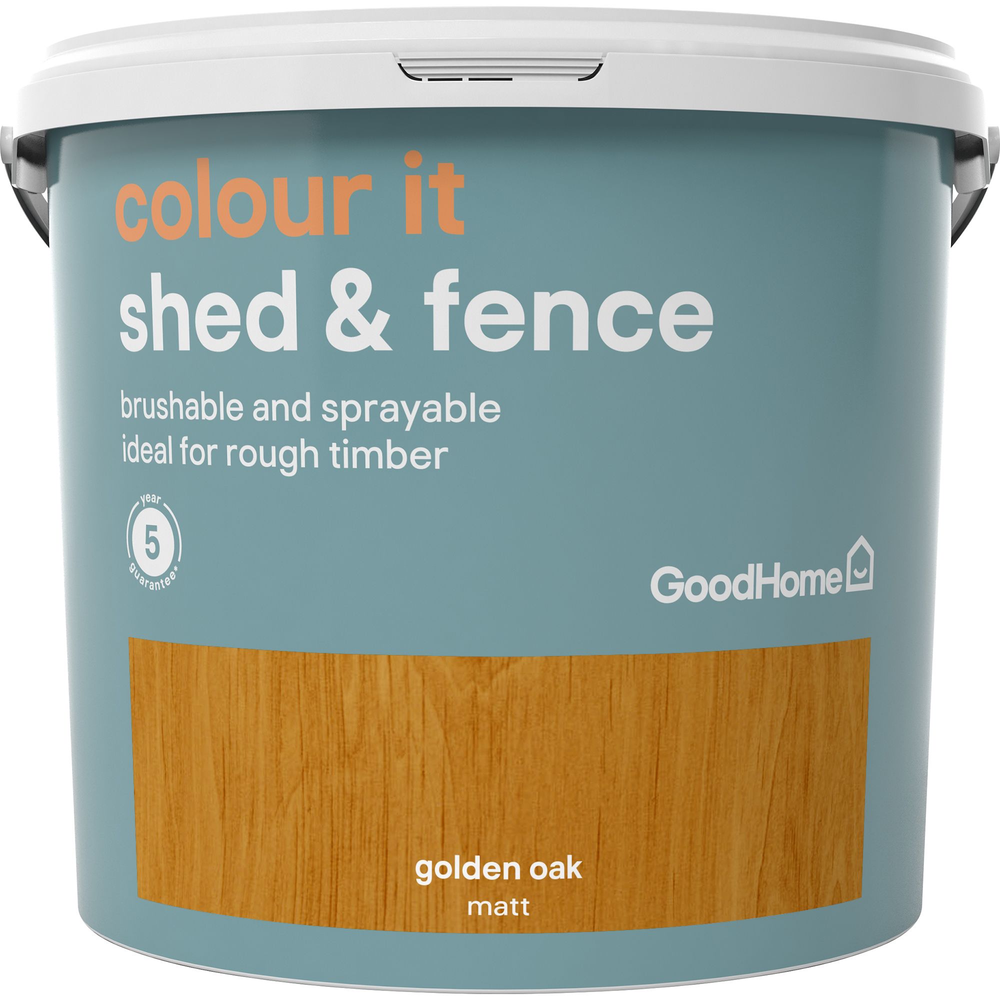 Goodhome Colour It Golden Oak Matt Fence Shed Stain 5l Diy At B Q