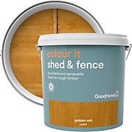 GoodHome Colour it Golden oak Matt Fence & shed Stain, 9L