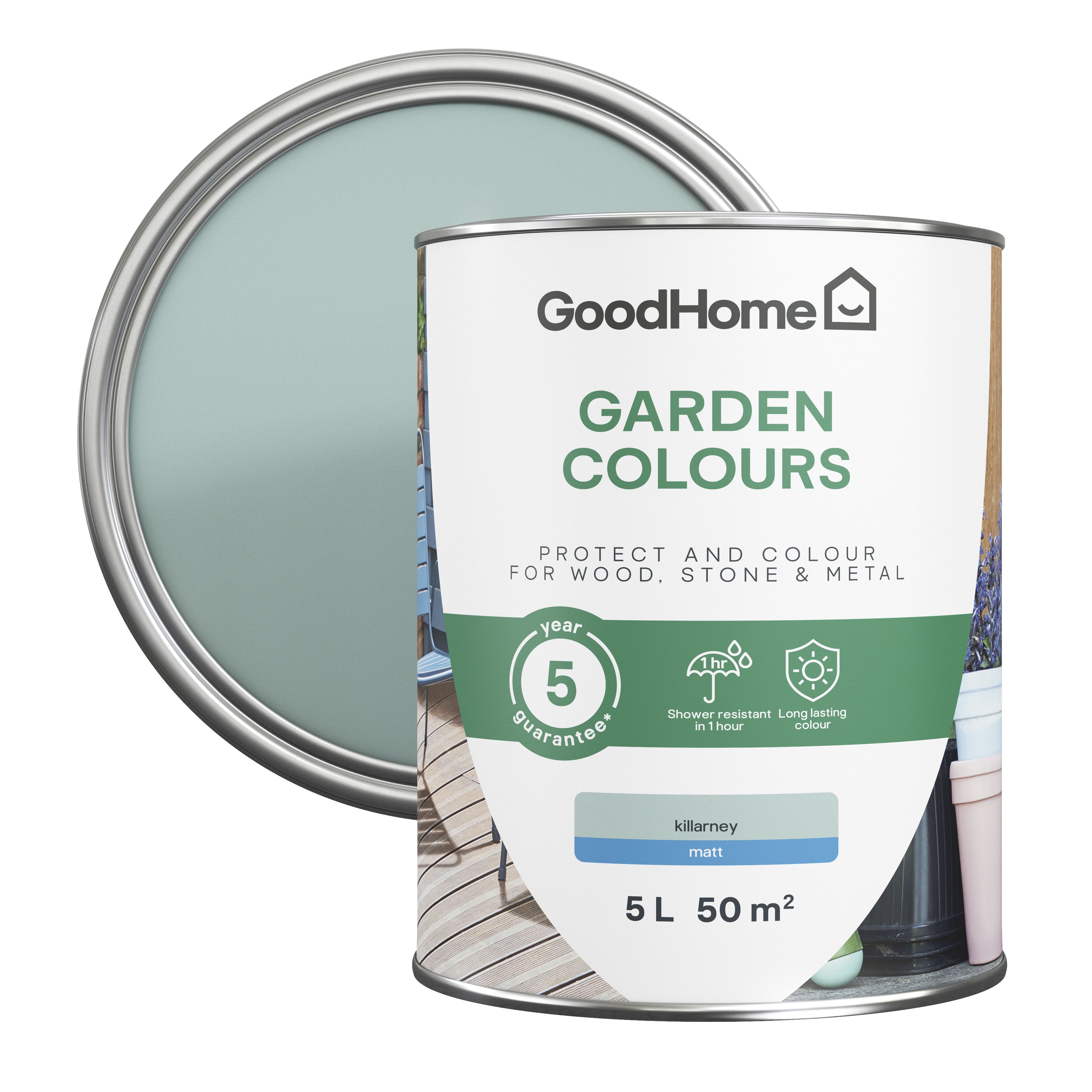 GoodHome Colour It Killarney Matt Multi-surface paint, 5L | DIY at B&Q