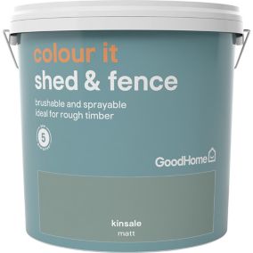 GoodHome Colour it Kinsale Matt Fence & shed Stain, 9L