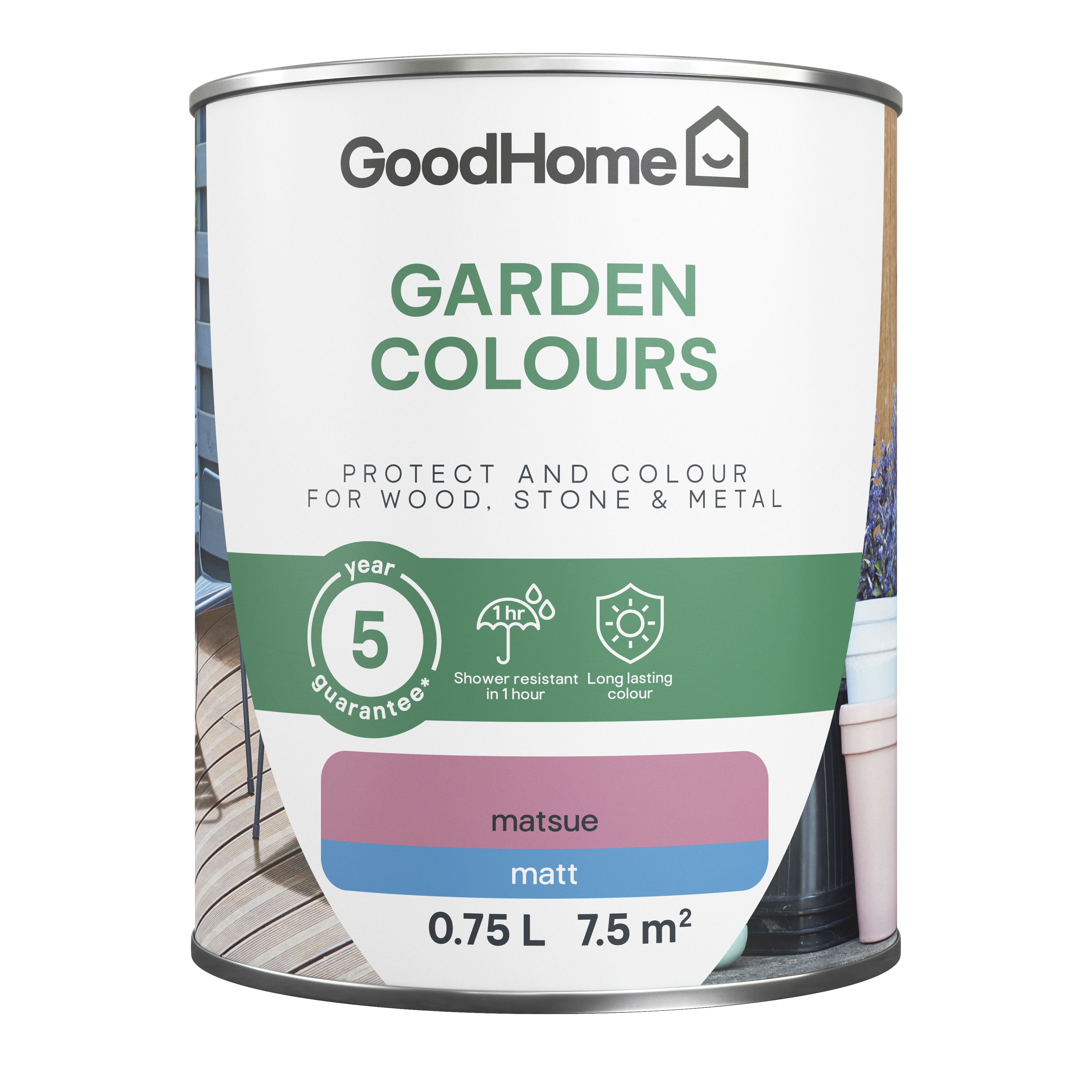 GoodHome Colour It Matsue Matt Multi-surface paint, 750ml