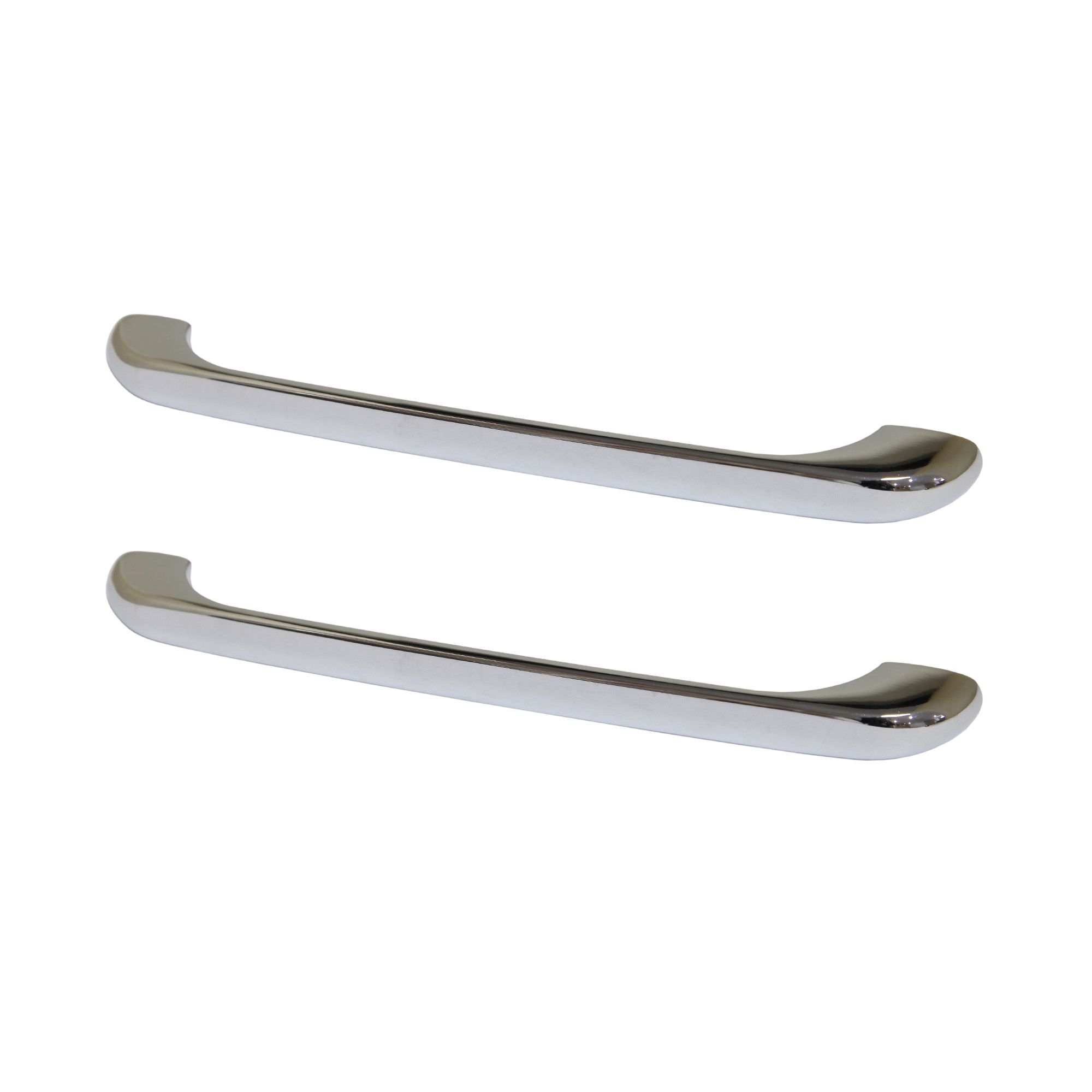 GoodHome Condio Chrome effect Kitchen cabinets Bow Pull Handle (L)22.5cm (D)25mm, Pack of 2