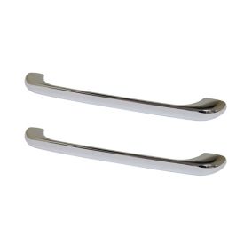 GoodHome Condio Chrome effect Kitchen cabinets Handle (L)22.5cm, Pack of 2