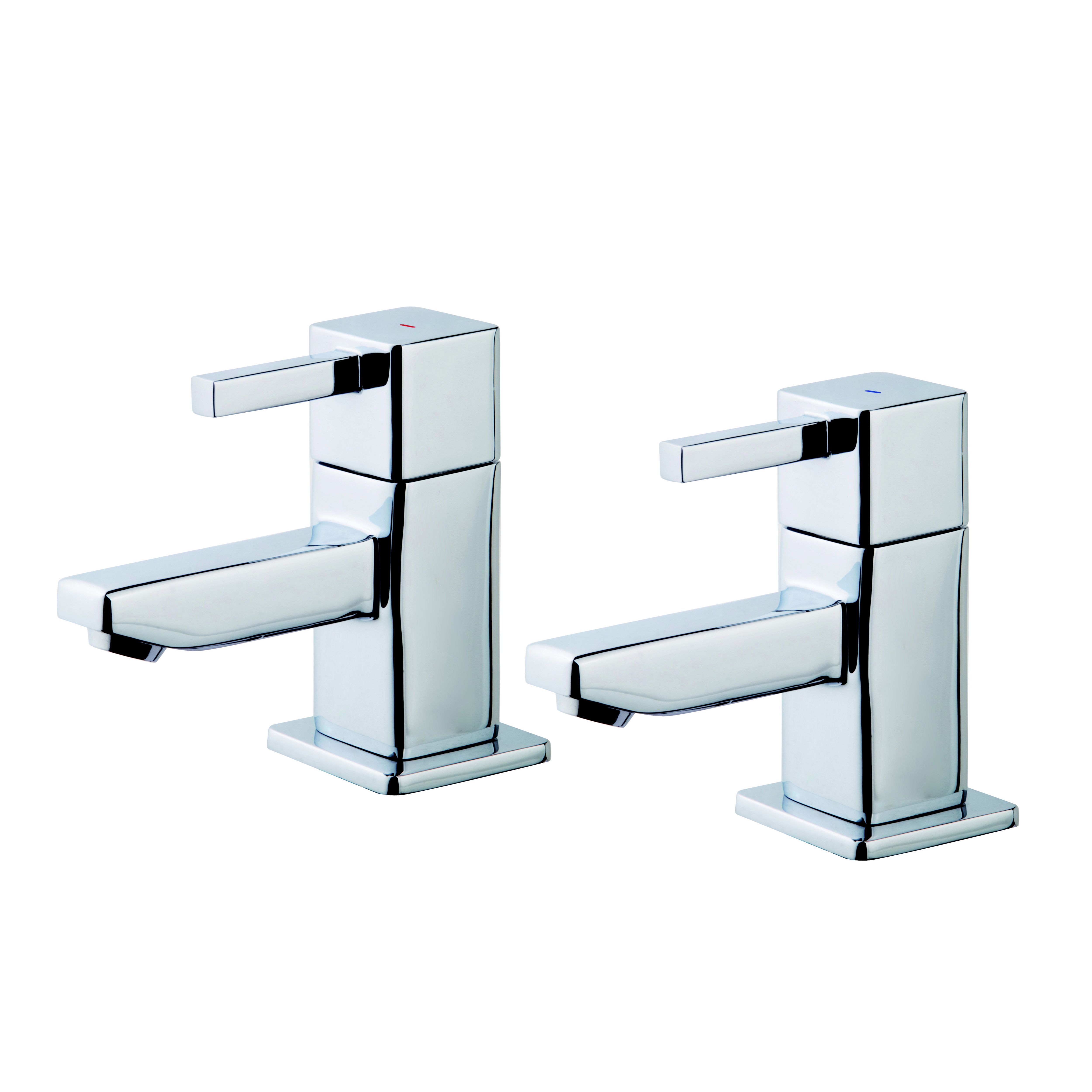 GoodHome Cooleen Bath Pillar Tap, Pack of 2 at B&Q