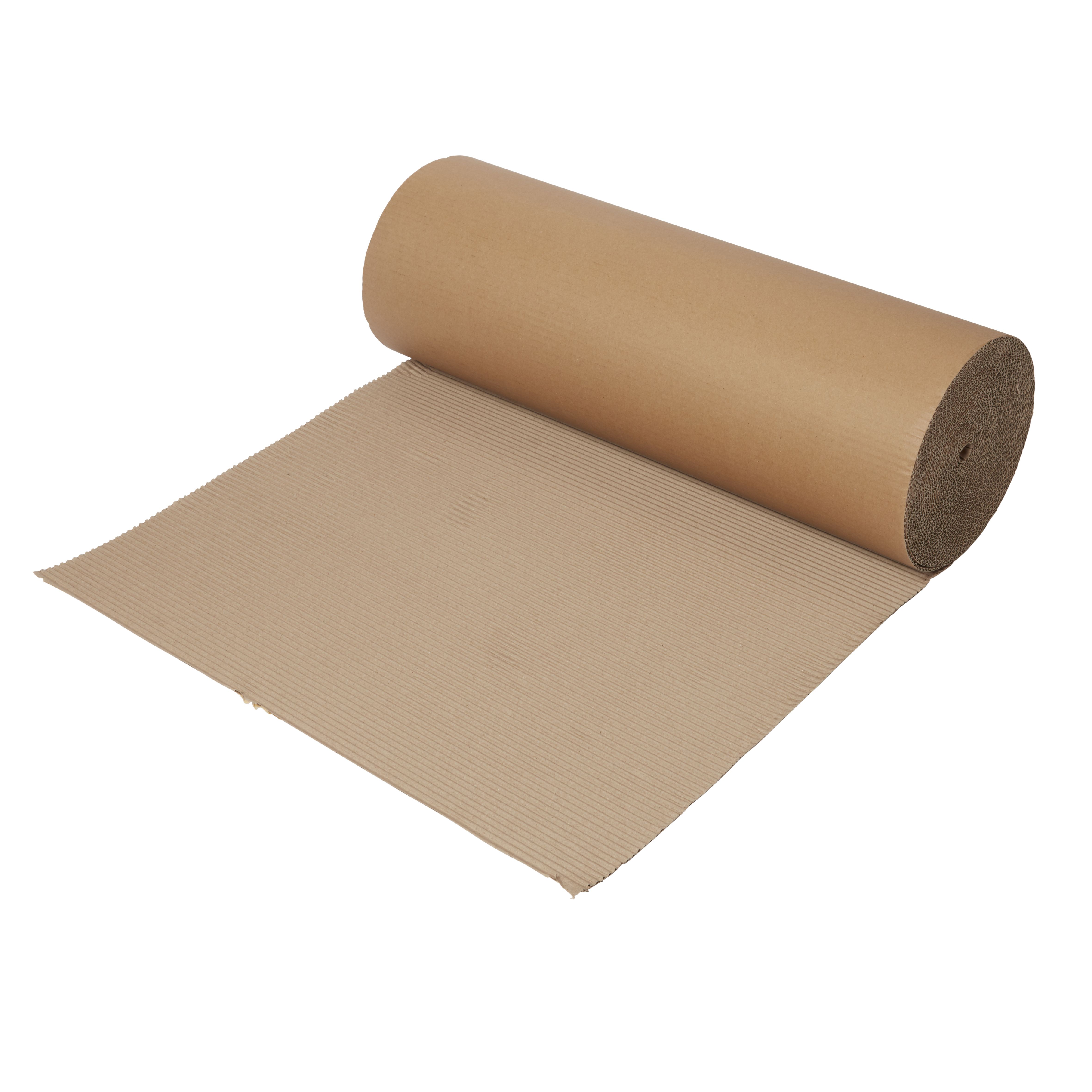 Corrugated Cardboard Rolls From High Angle View Stock Photo