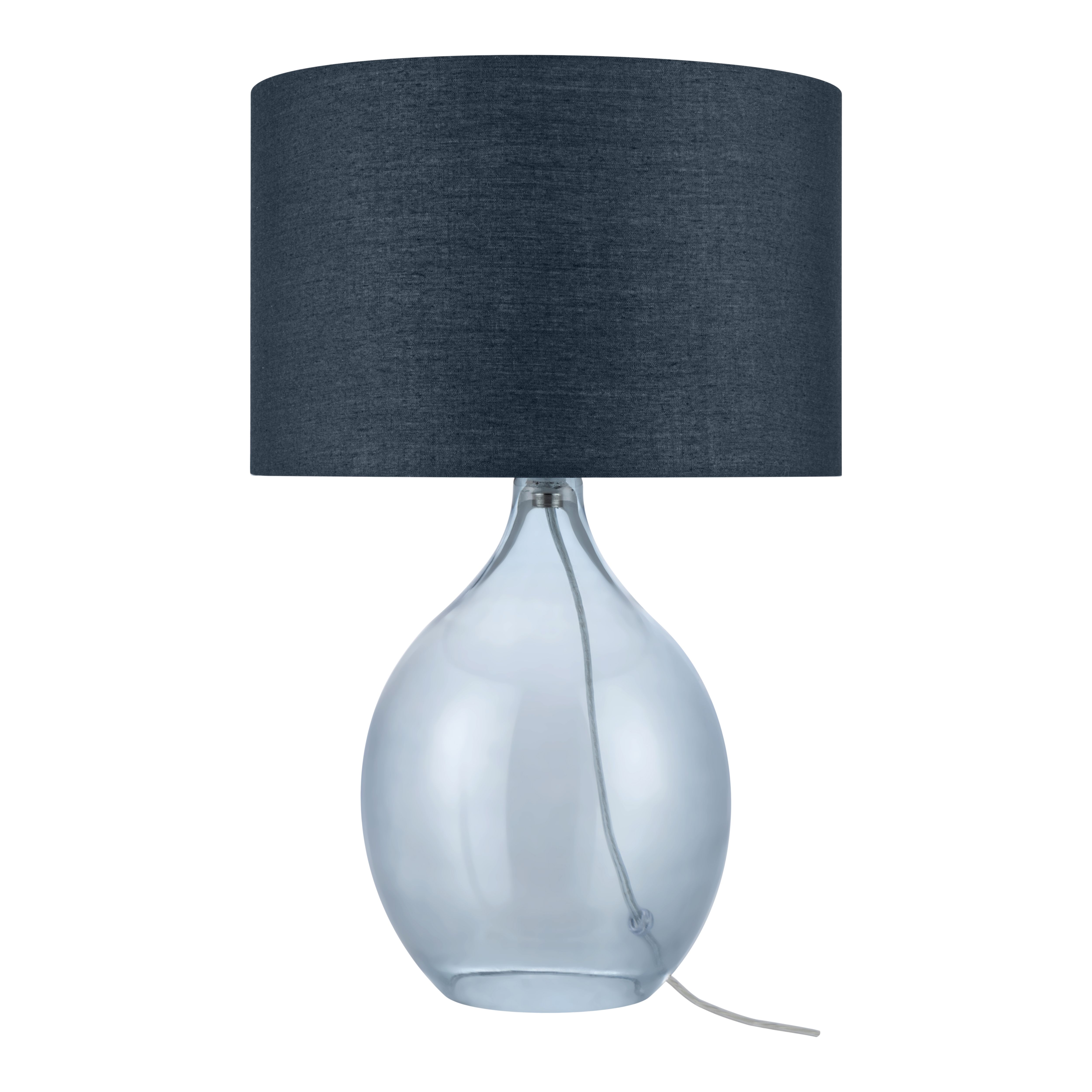GoodHome Cushing Blue & Beige Table lamp