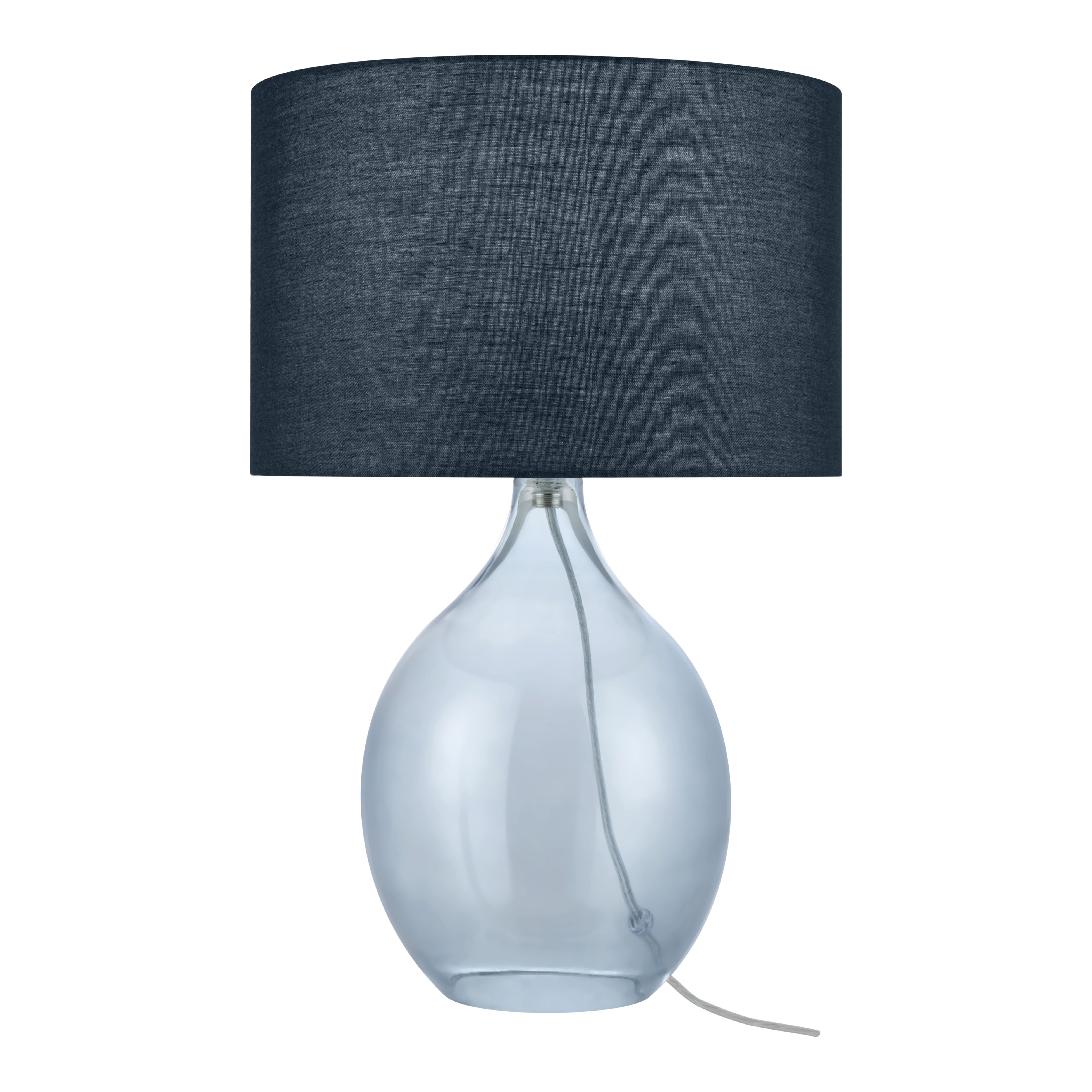 GoodHome Cushing Blue & Beige Table lamp