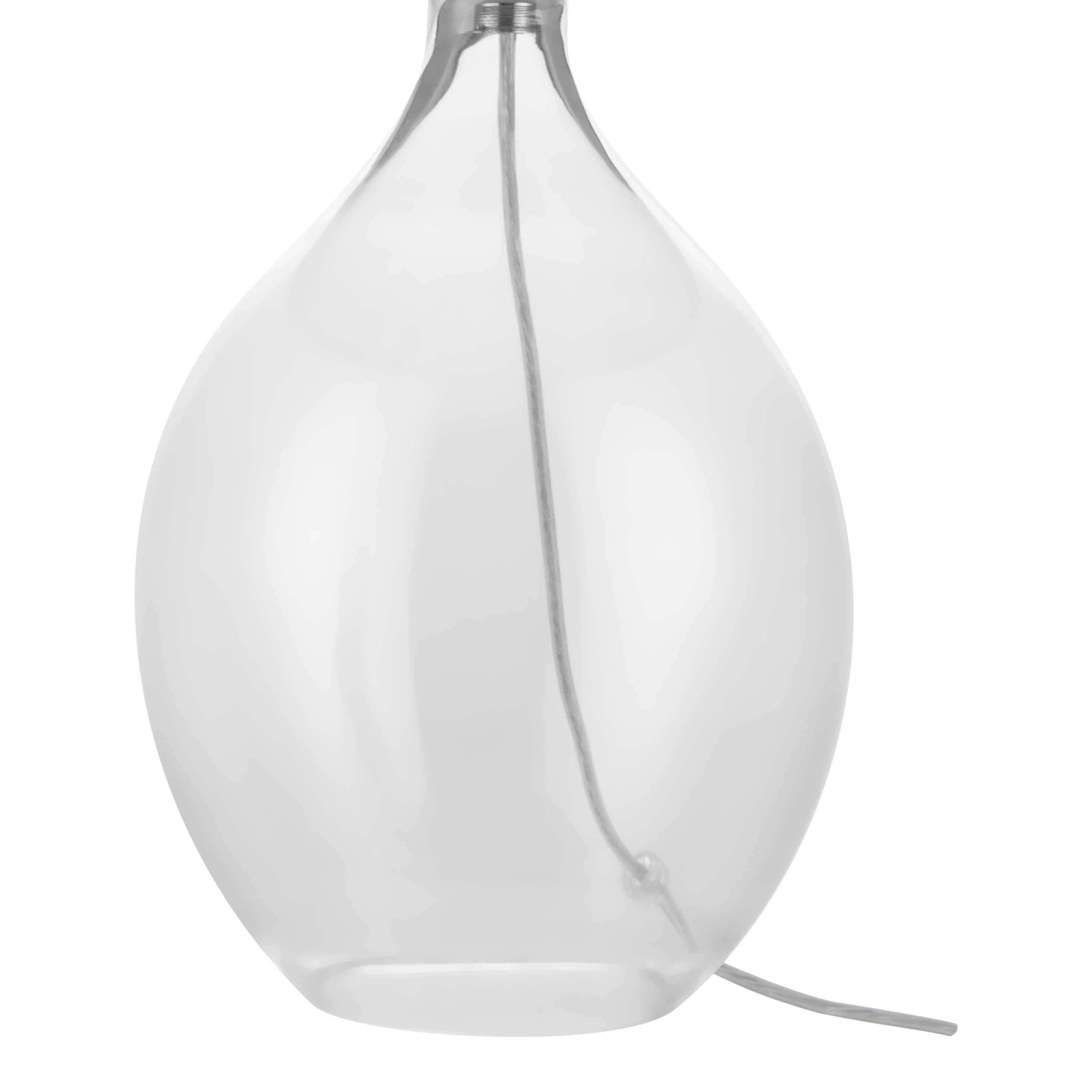 GoodHome Cushing Clear & Grey Table lamp