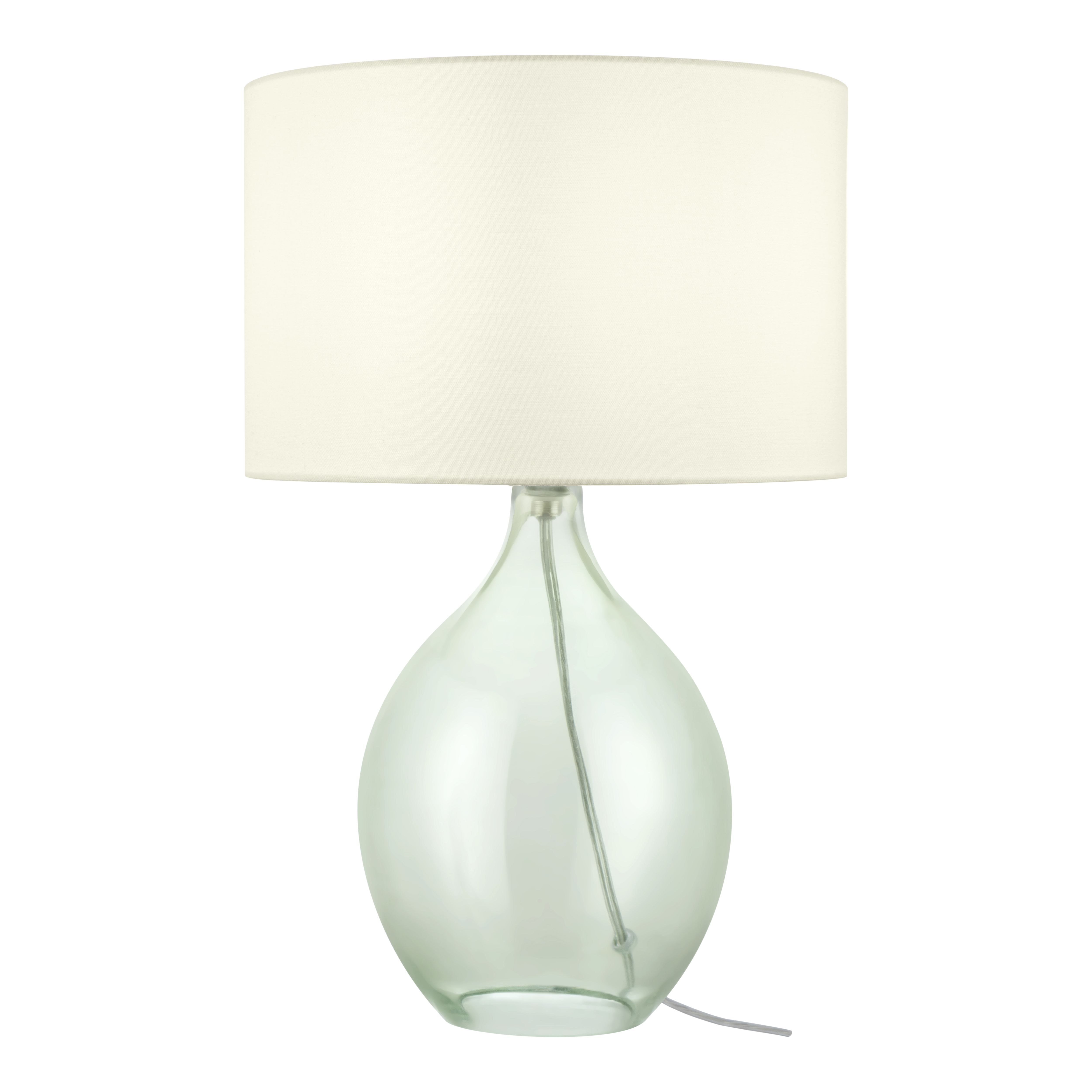 GoodHome Cushing Green & Cream Table lamp