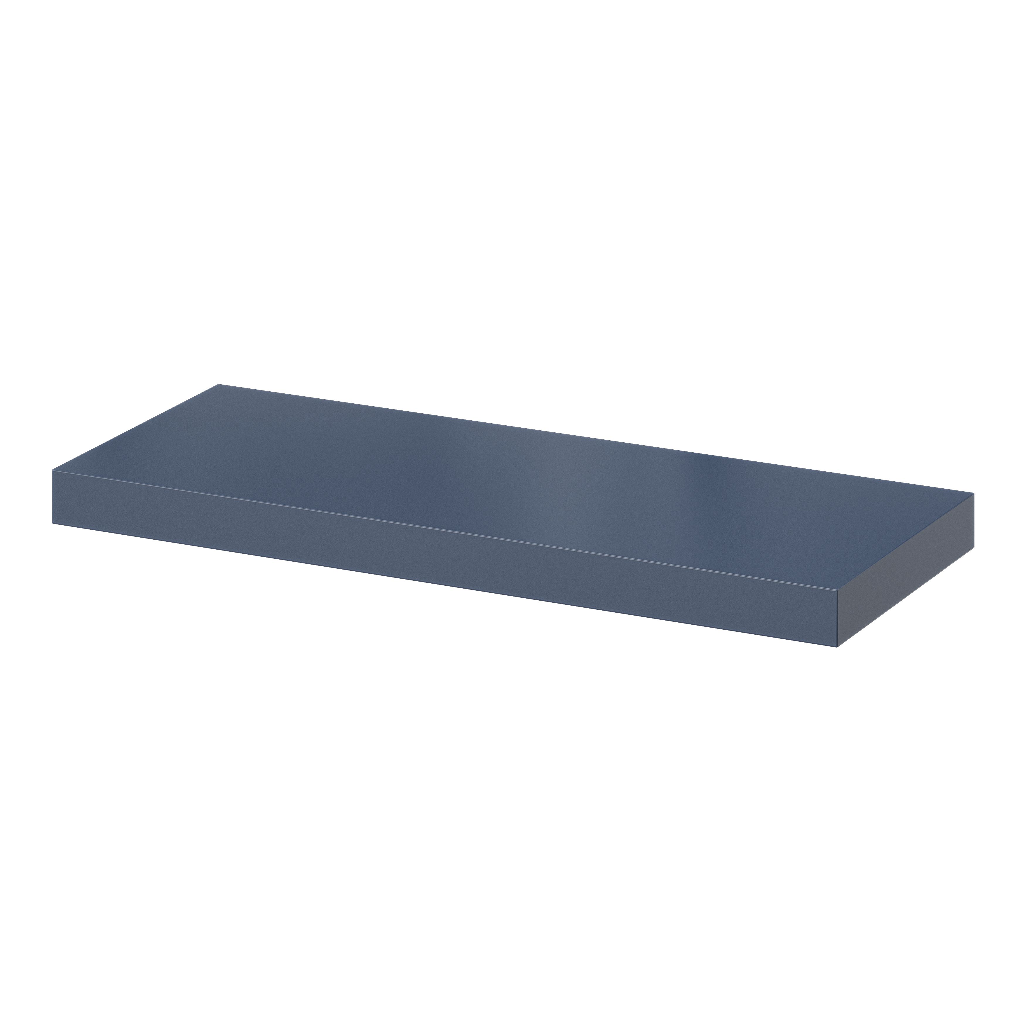 GoodHome Cusko Deep blue Rectangular Floating shelf (L)600mm (D)235mm DIY at B&Q