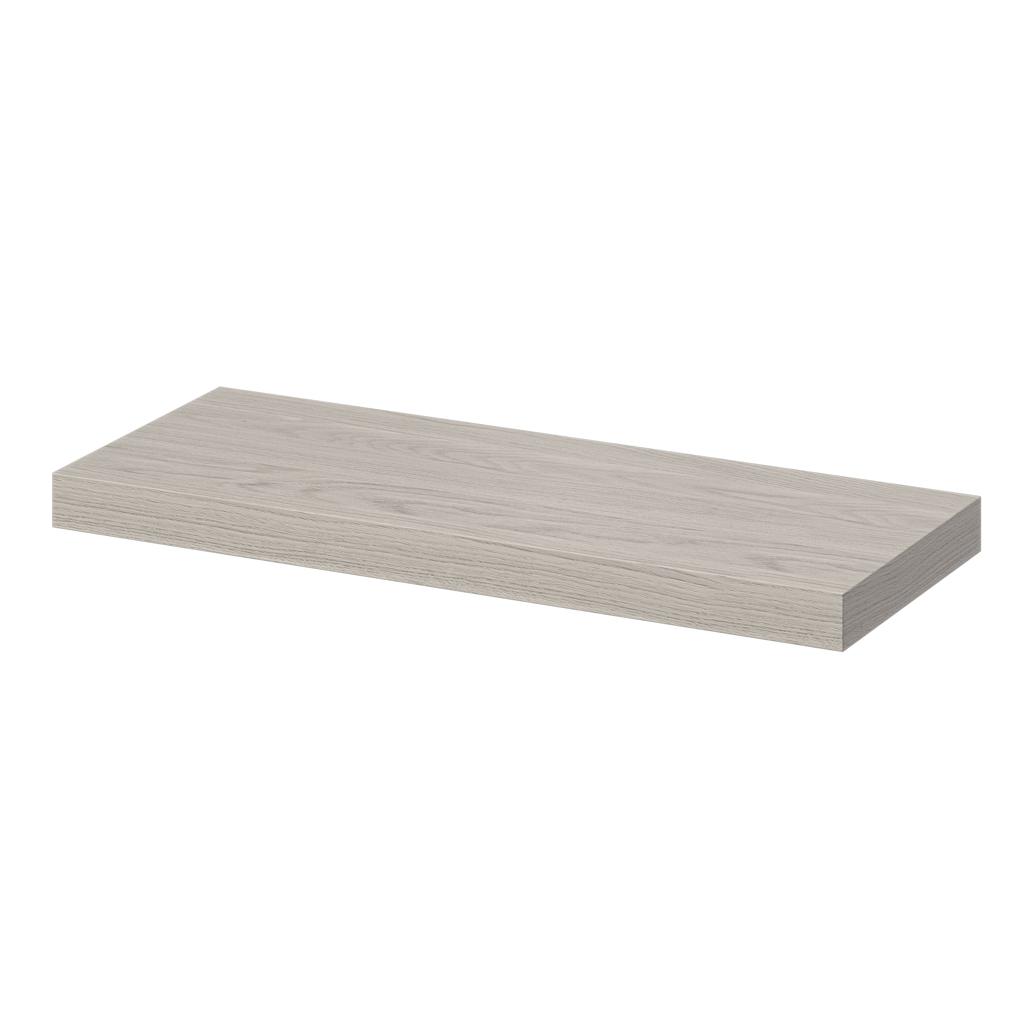 GoodHome Cusko Oak effect oak effect Rectangular Floating shelf (L)600mm (D)235mm DIY at B&Q