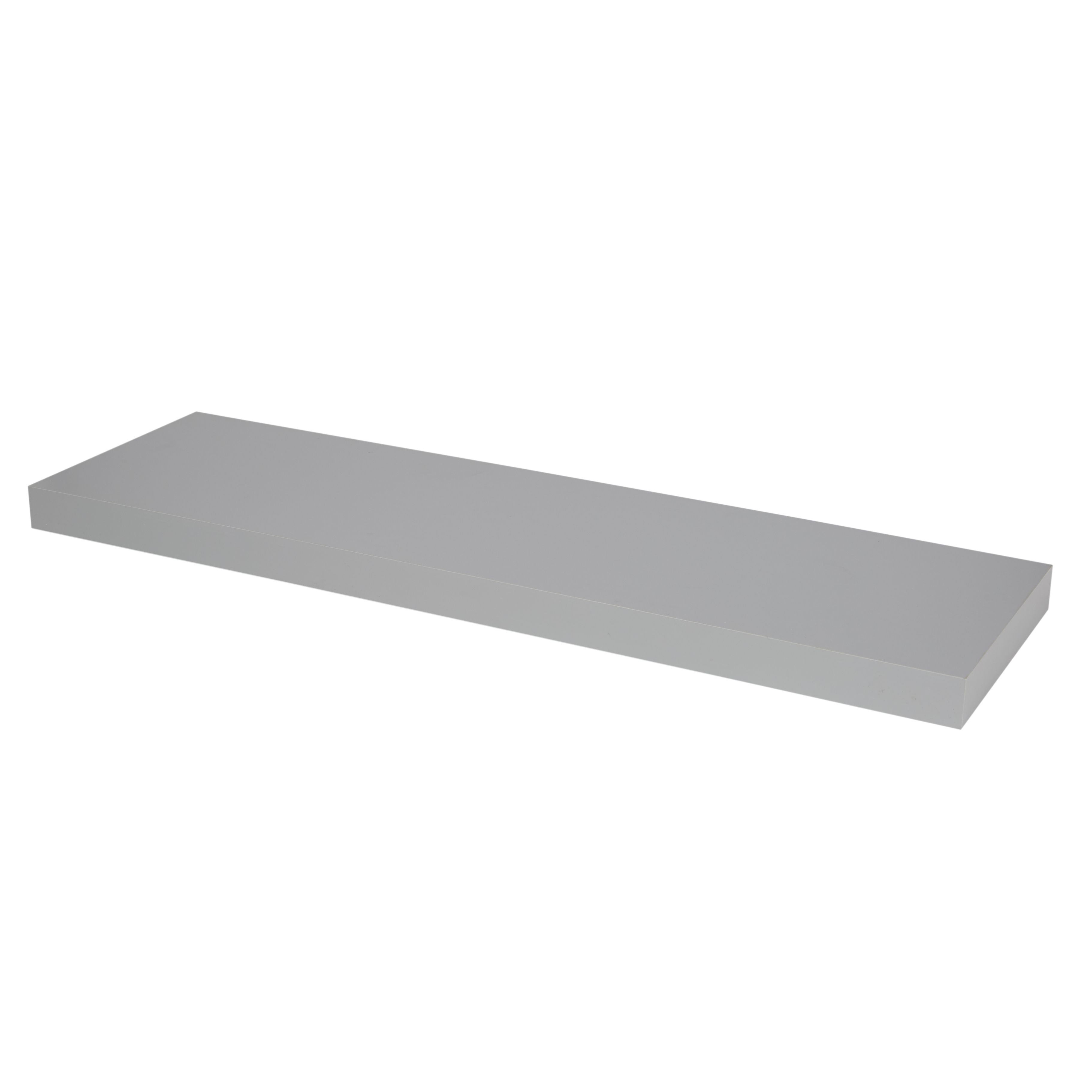 GoodHome Cusko Rectangular Floating shelf (D)23.5cm