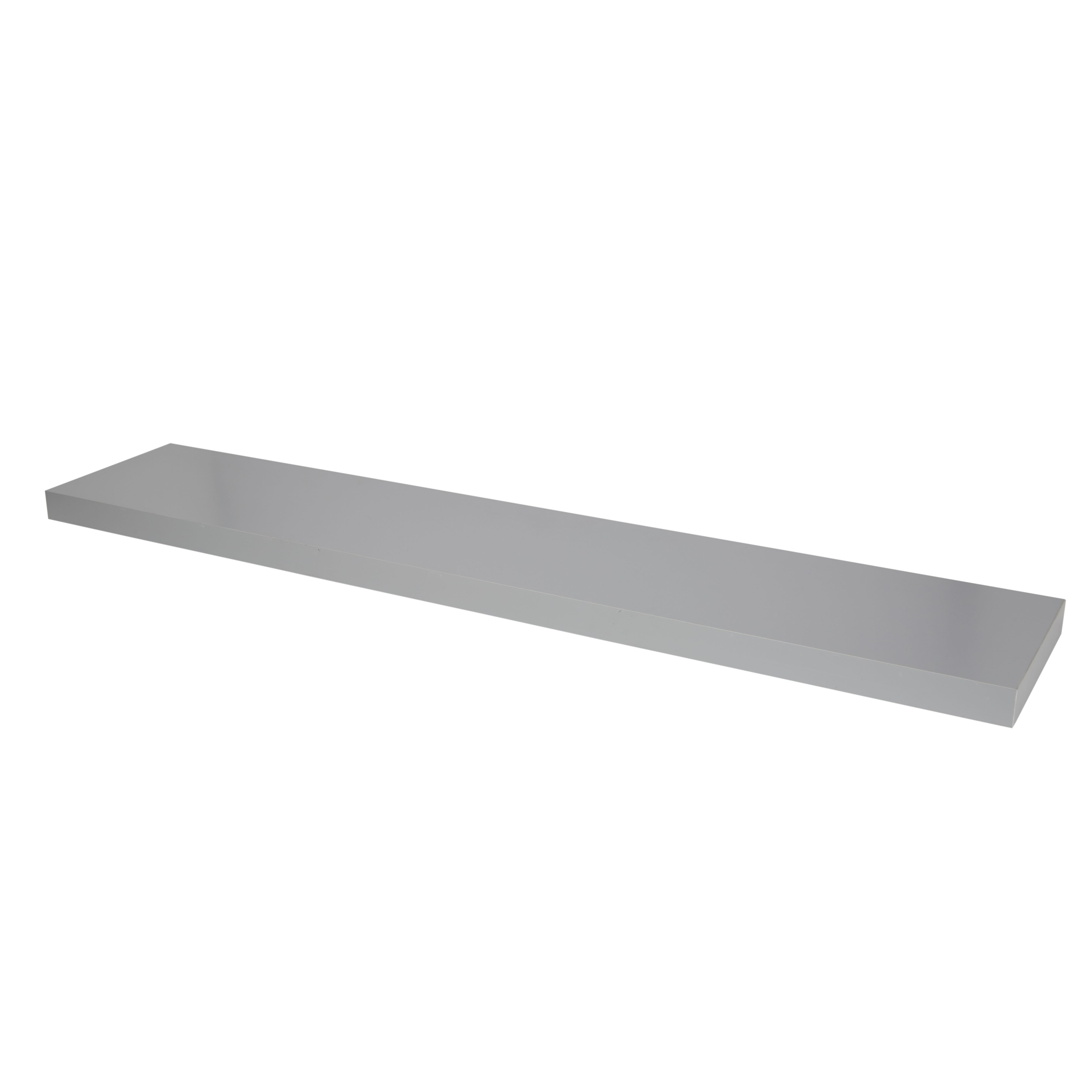 GoodHome Cusko Rectangular Floating shelf (D)23.5cm