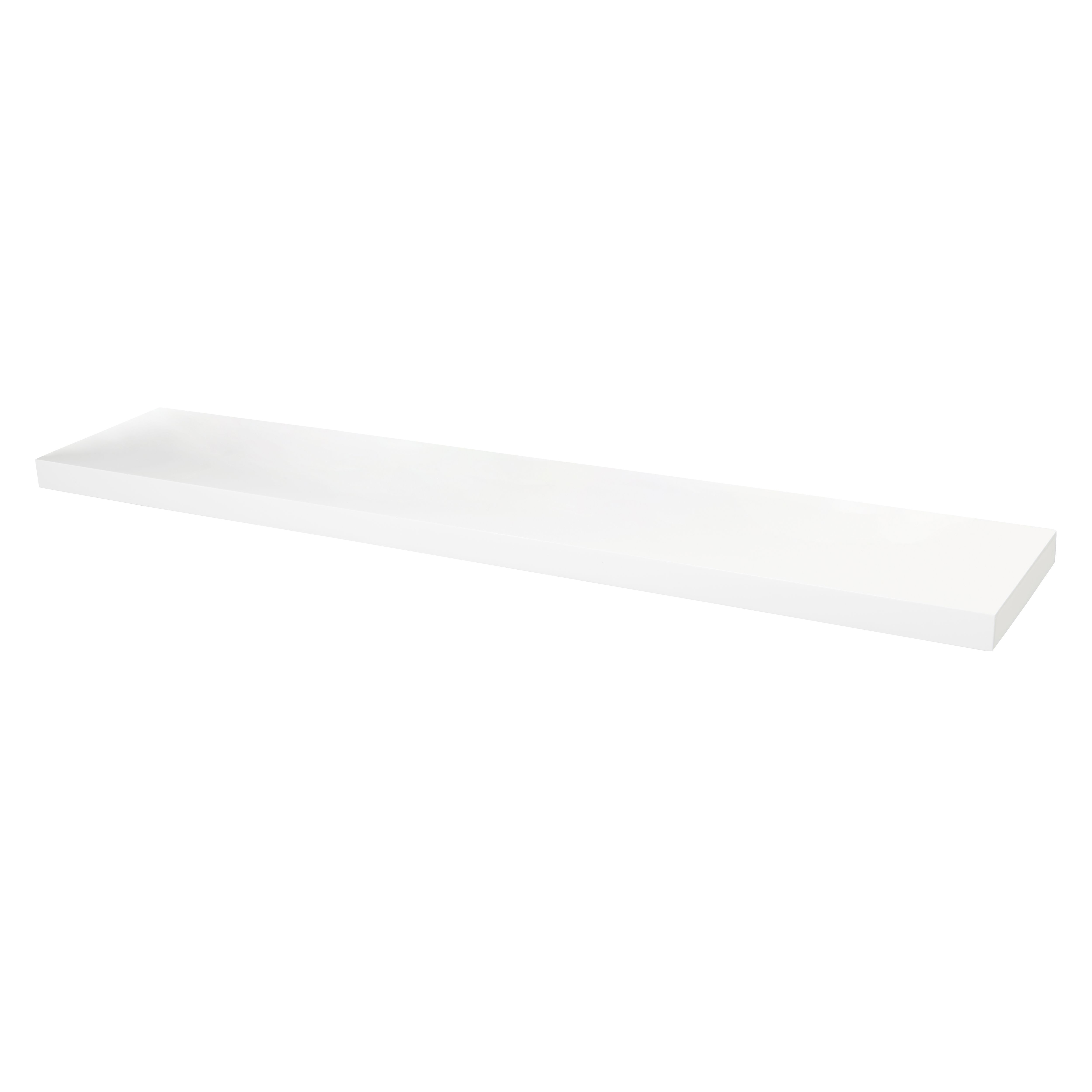 GoodHome Cusko Rectangular Floating shelf (L)118cm x (D)23.5cm