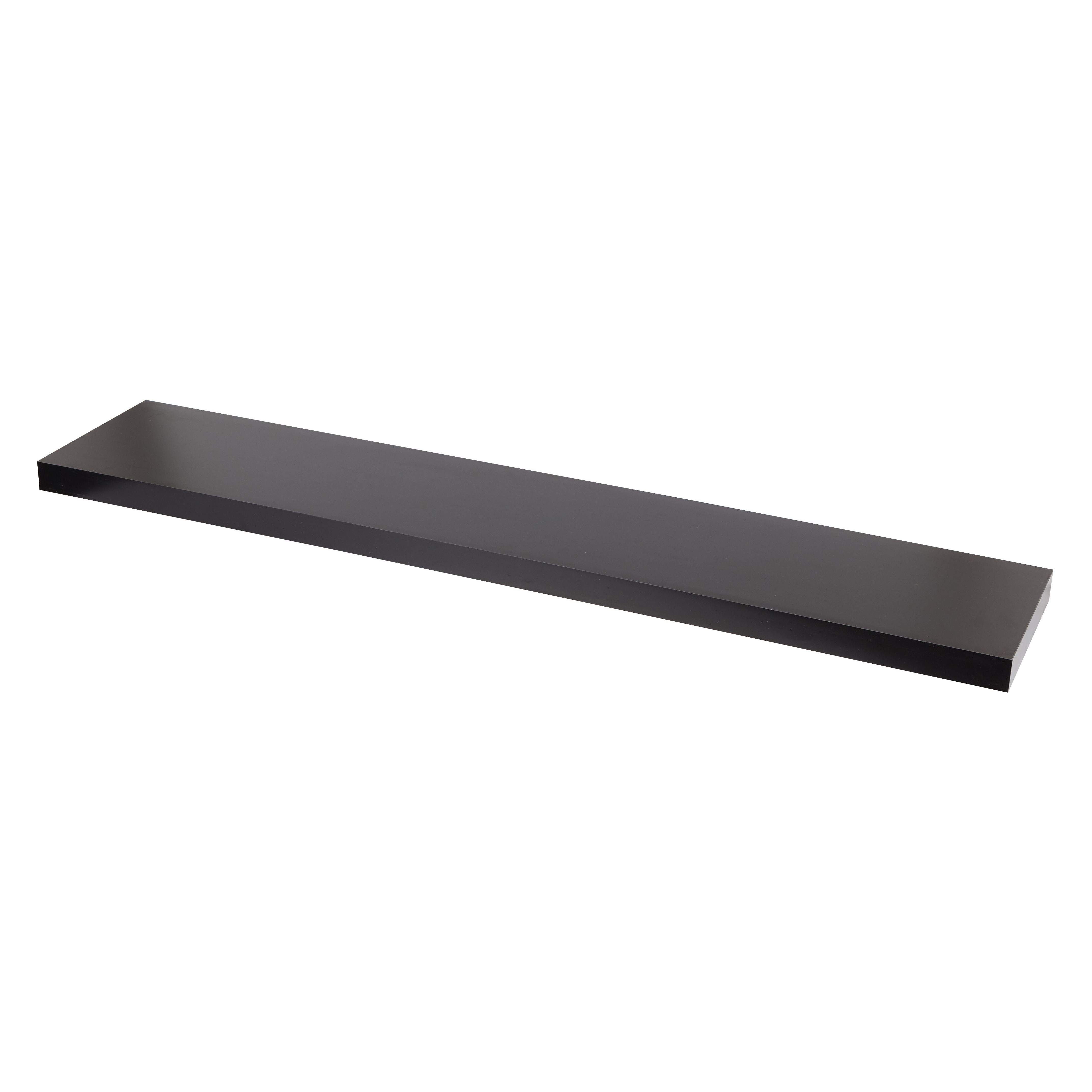 GoodHome Cusko Rectangular Floating shelf (L)118cm x (D)23.5cm