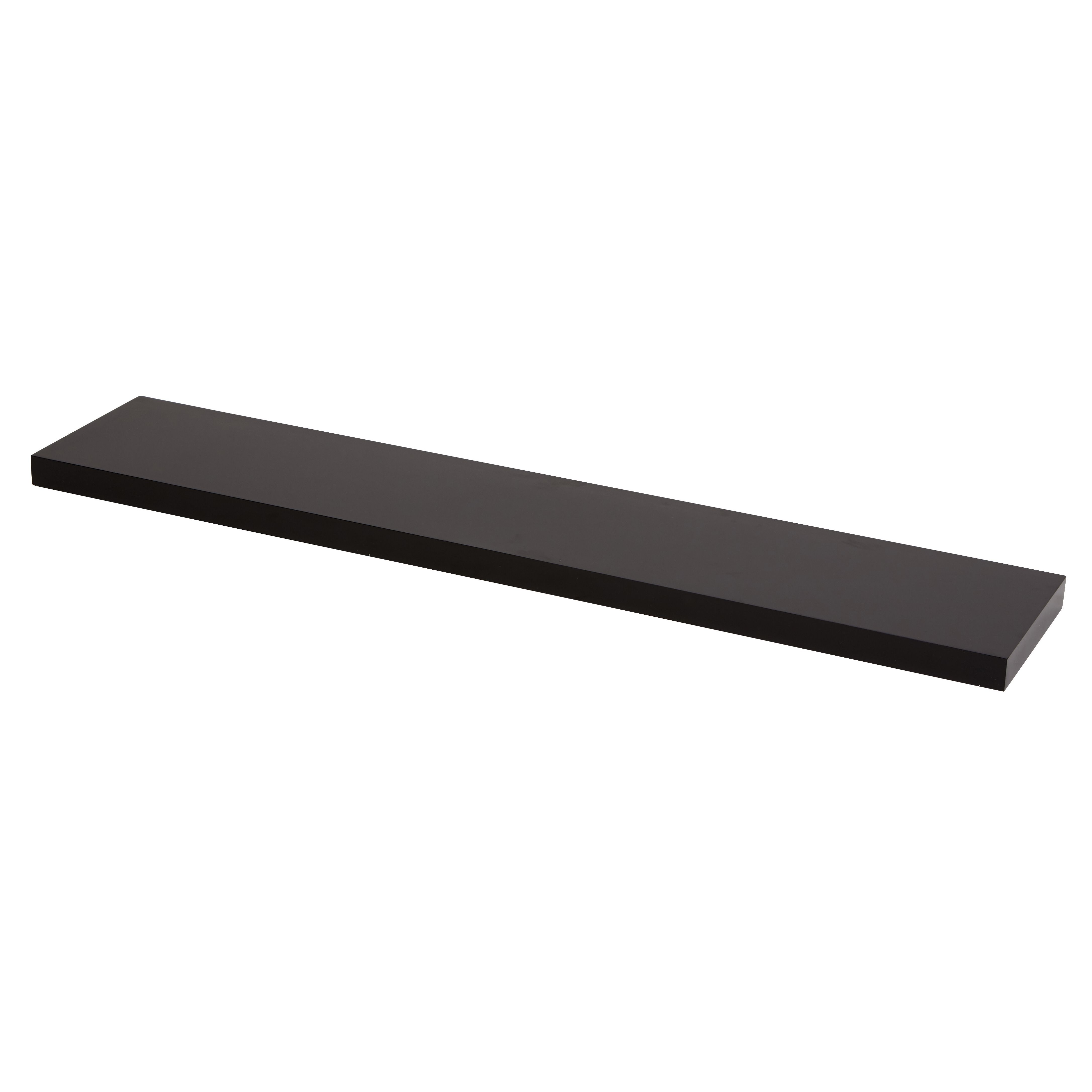 GoodHome Cusko Rectangular Floating shelf (L)118cm x (D)23.5cm DIY at B&Q