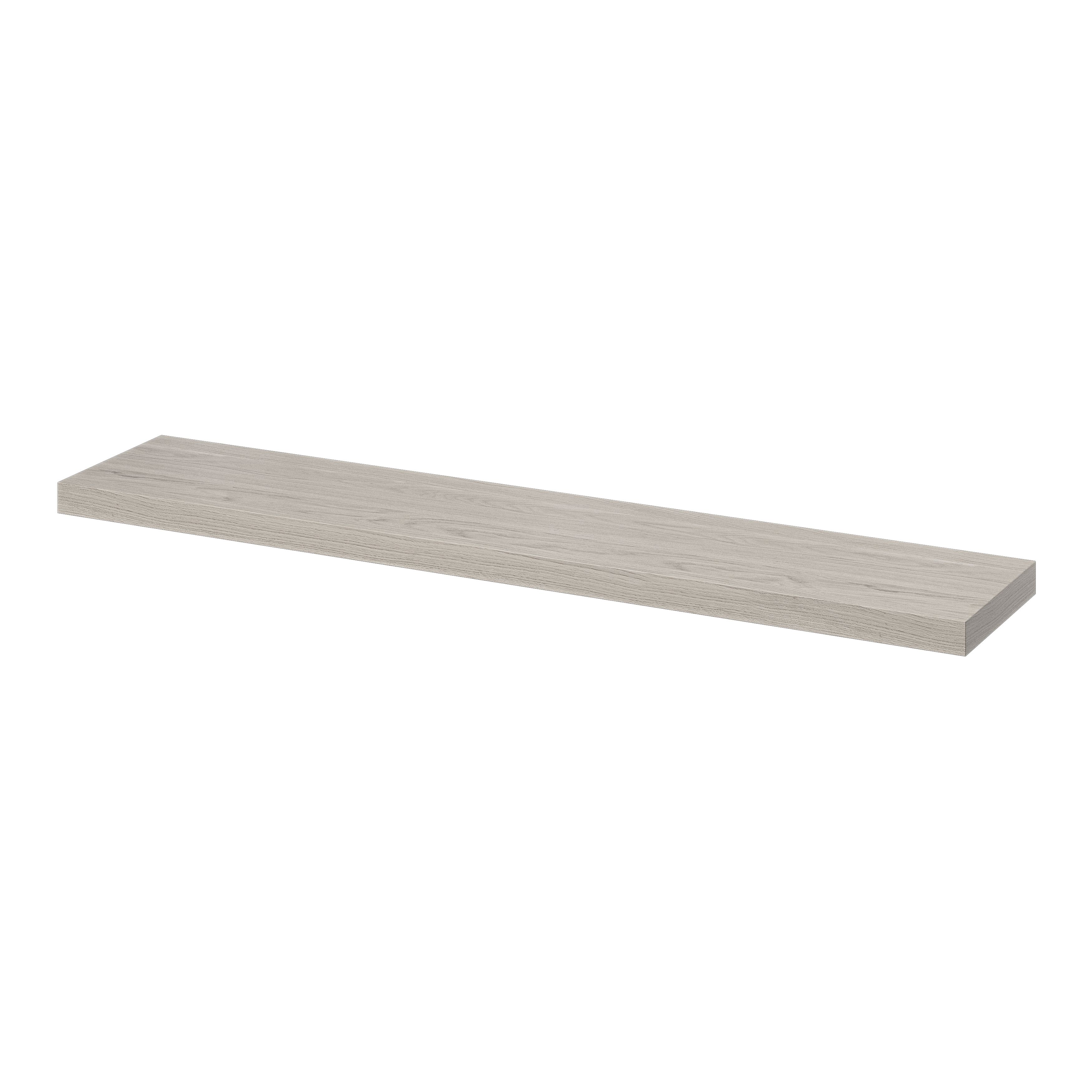 GoodHome Cusko Rectangular Floating shelf (L)118cm x (D)23.5cm DIY at B&Q