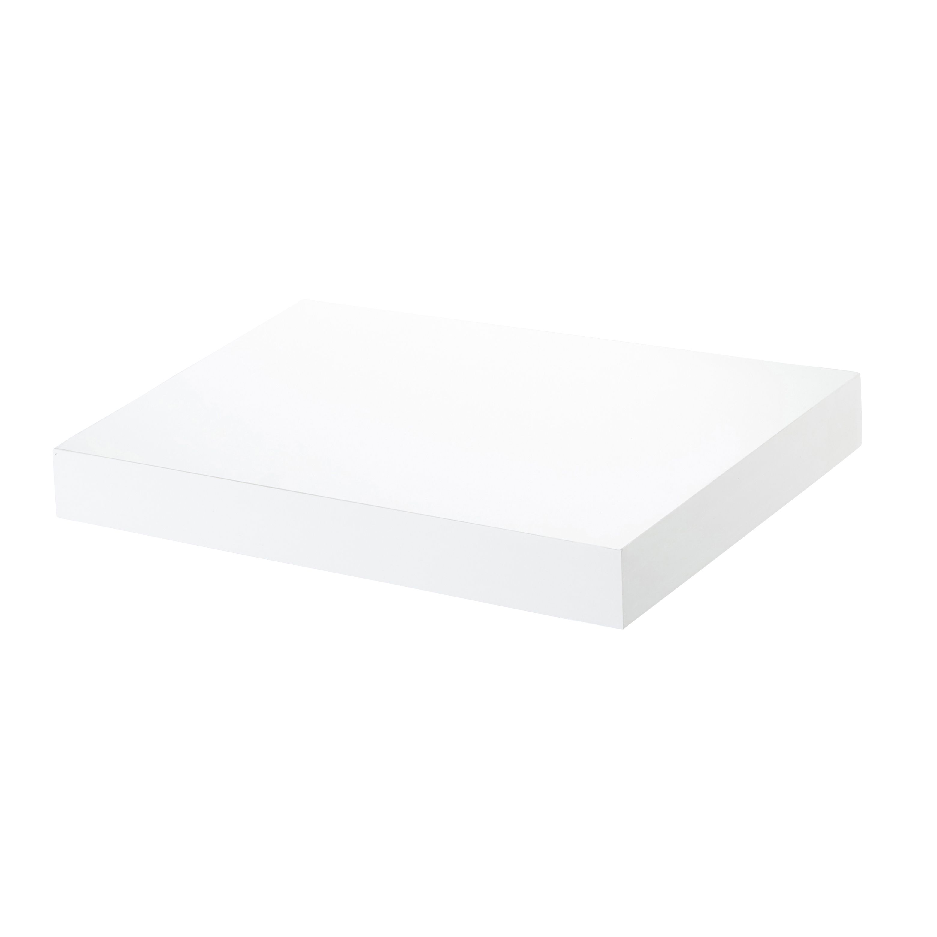 GoodHome Cusko Rectangular Floating shelf (L)30cm x (D)23.5cm