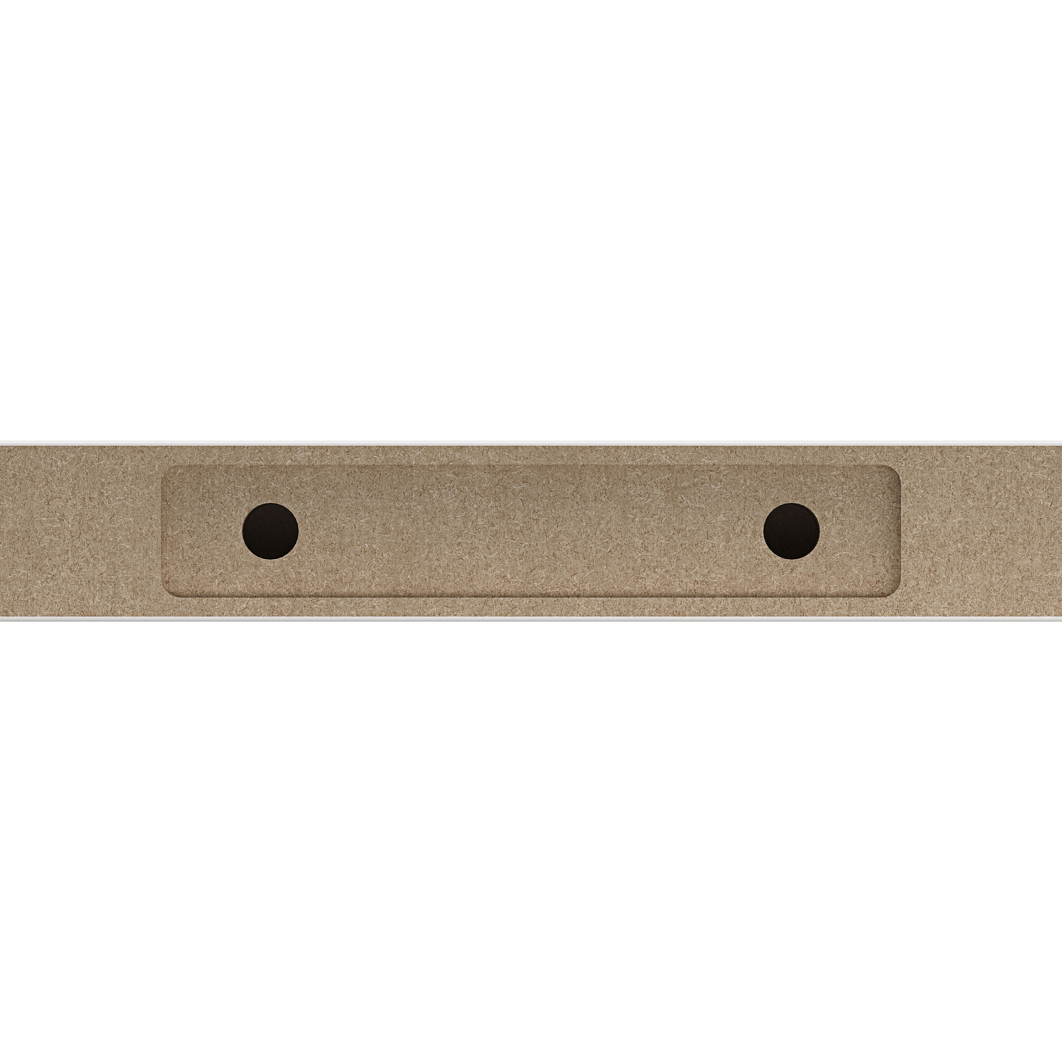 GoodHome Cusko Satin white Rectangular Floating shelf (L)80cm x (D)23.5cm