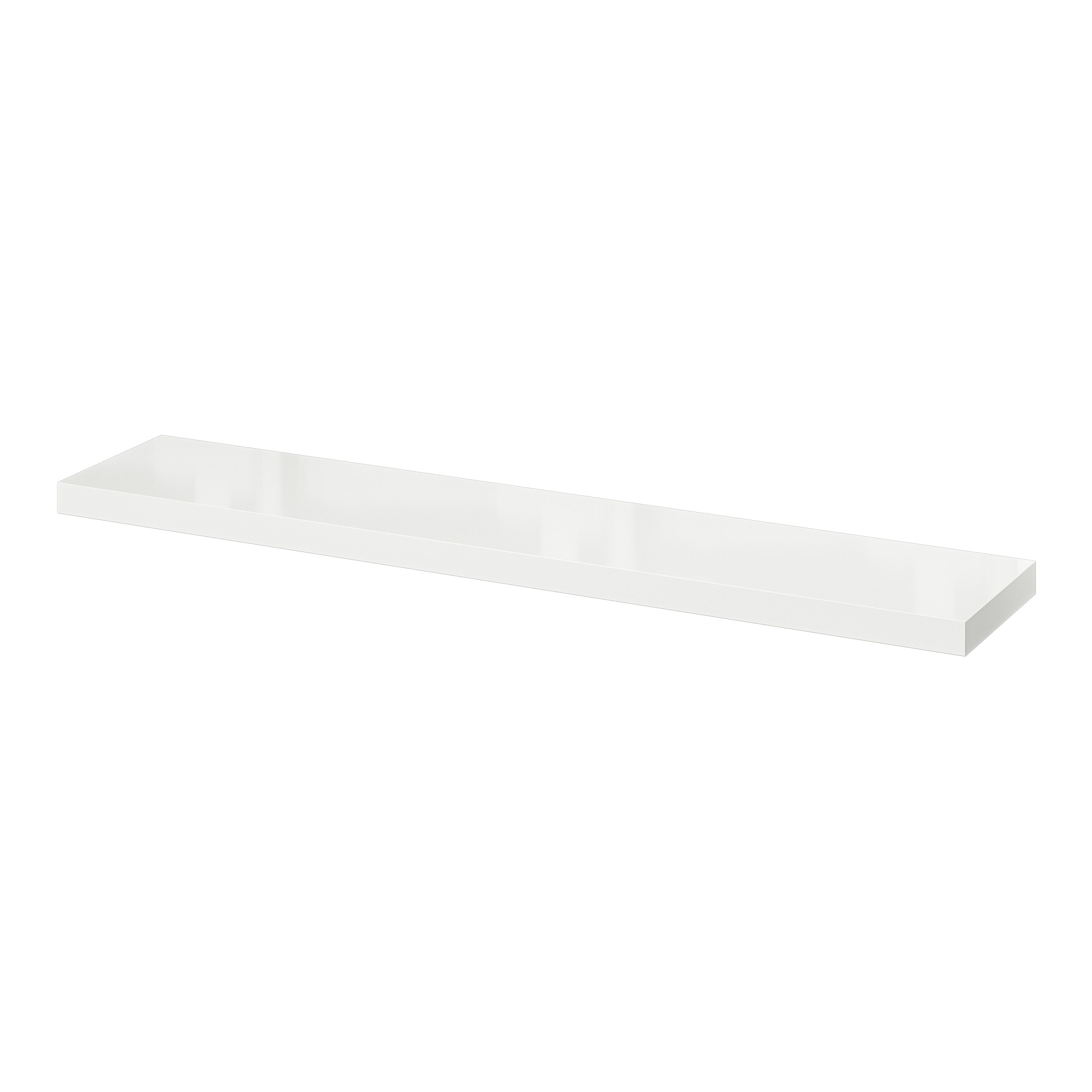GoodHome Cusko White Floating shelf (L)118cm x (D)23.5cm