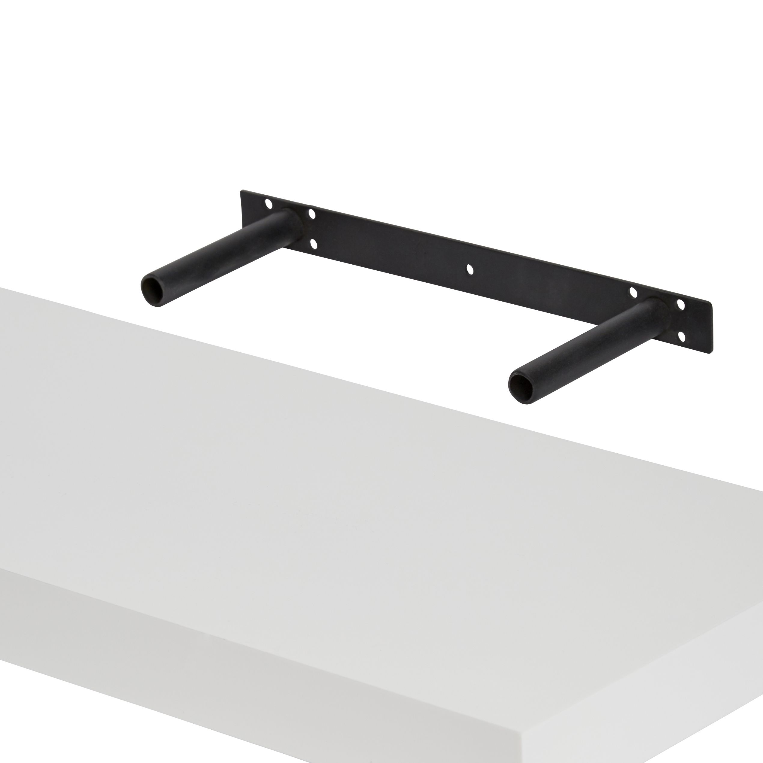 GoodHome Cusko White Floating shelf (L)118cm x (D)23.5cm