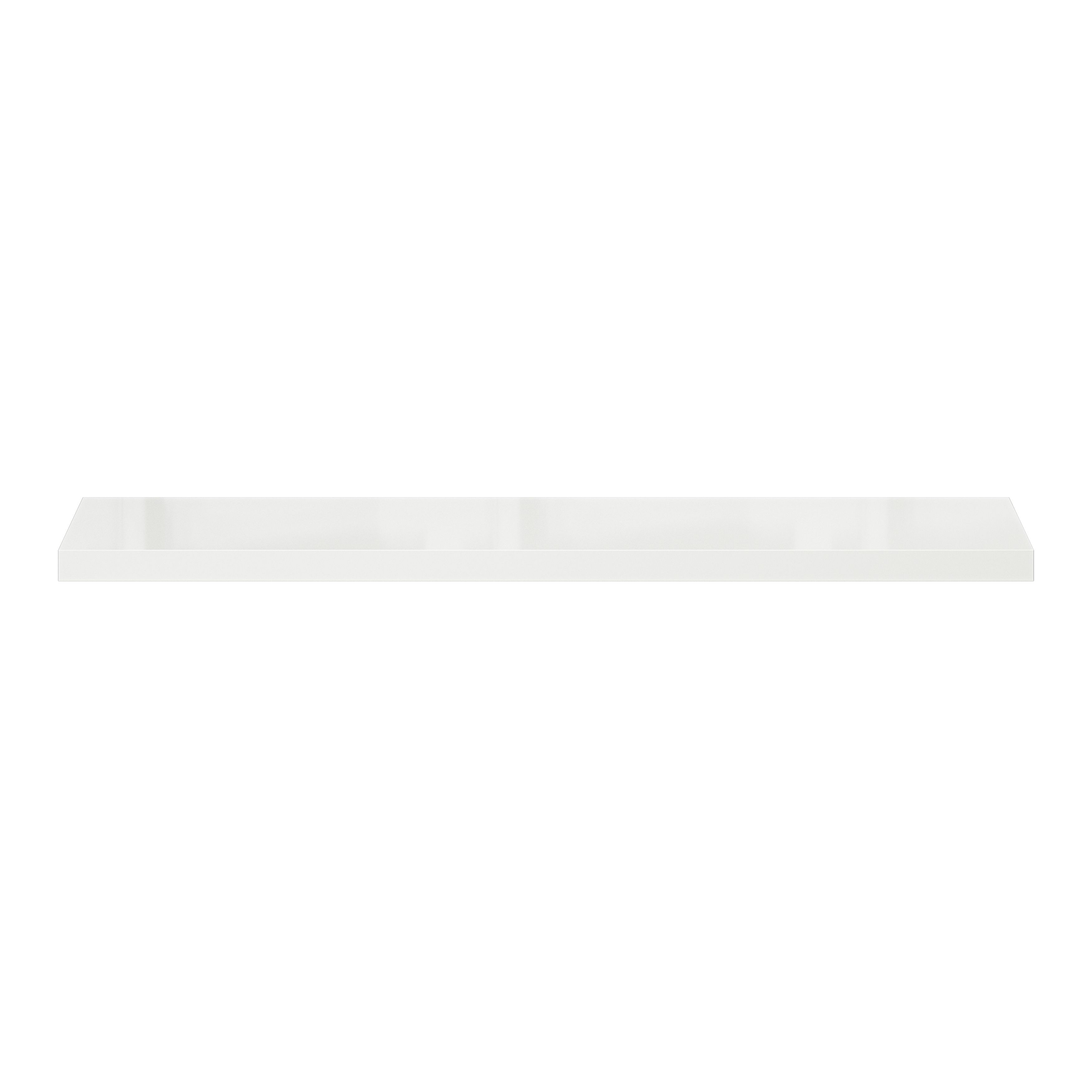 GoodHome Cusko White Floating shelf (L)118cm x (D)23.5cm