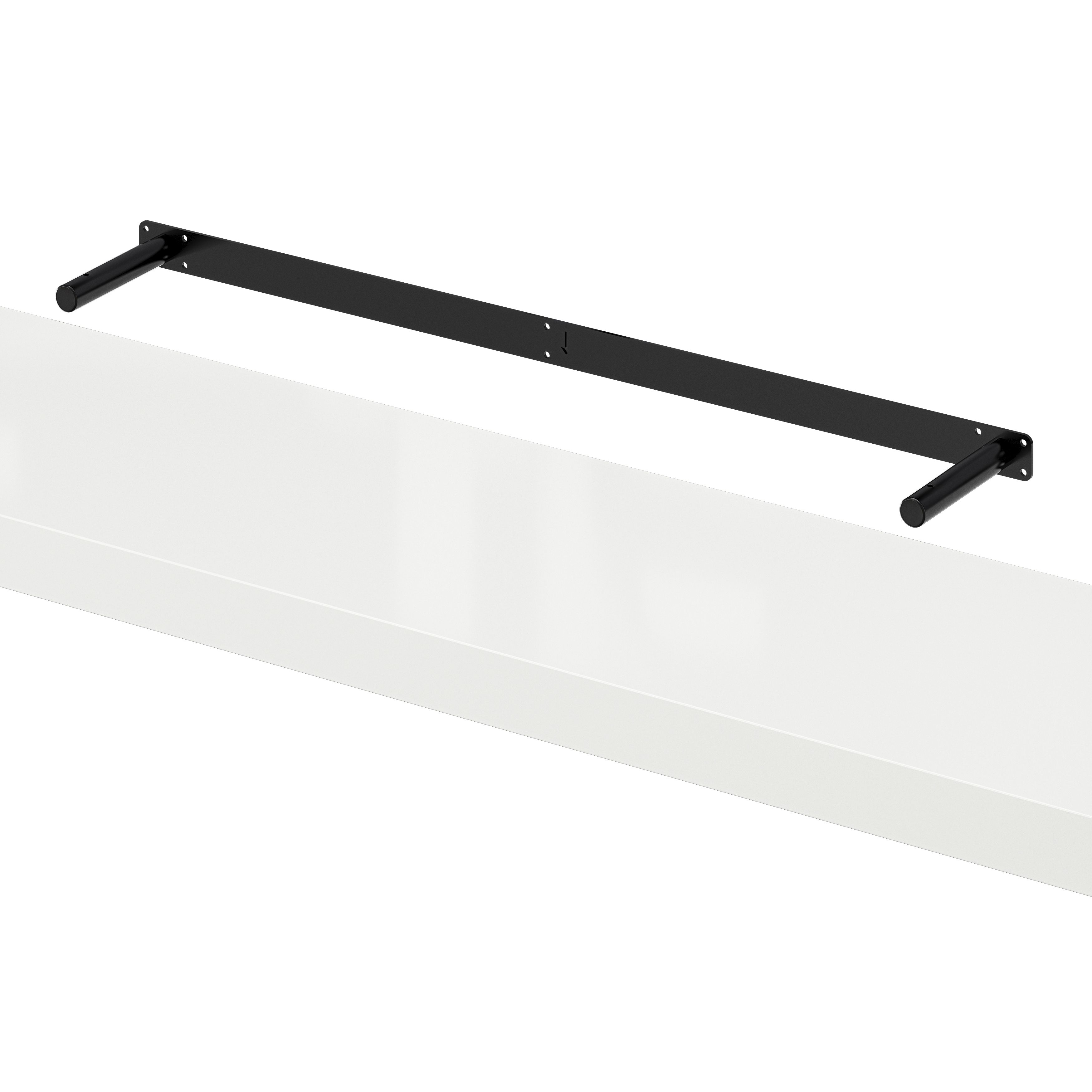 GoodHome Cusko White Floating shelf (L)118cm x (D)23.5cm