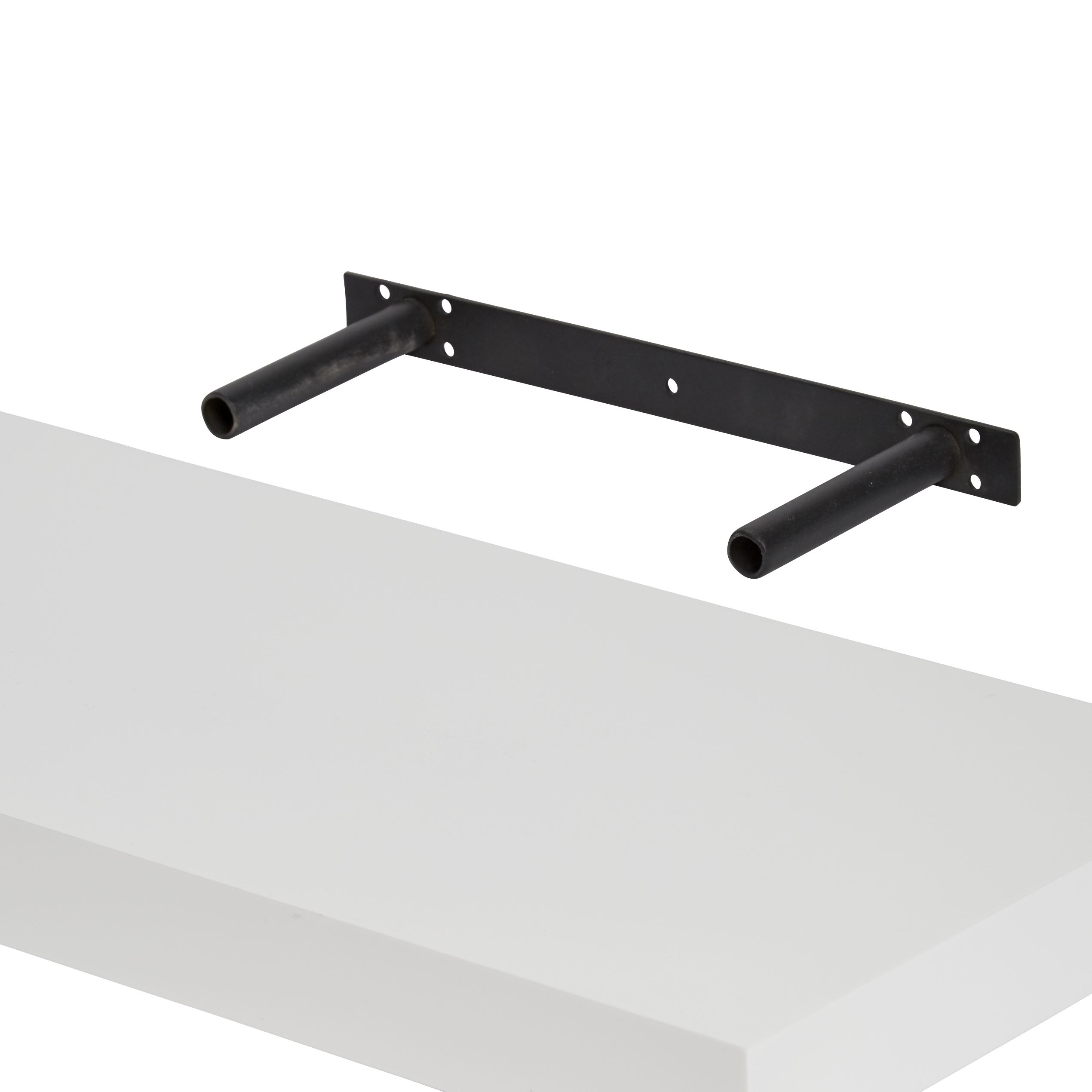 GoodHome Cusko White Rectangular Floating shelf (L)80cm x (D)23.5cm