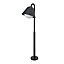 GoodHome Dark grey Mains-powered 1 lamp Integrated LED Outdoor Post light (H)730mm